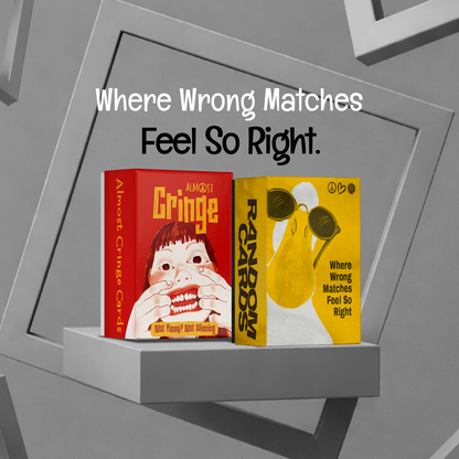 Ha Ha Hippie Box by Almost Hippie with two hilarious card games, meme game and party card game for friends and couples