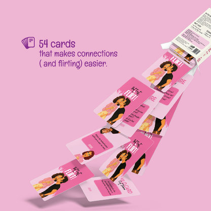 The Big Stash showing But First Flirt cards, playful flirting and date night game for couples and partners